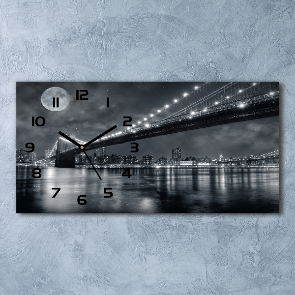 Horizontale Uhr Brooklyn Bridge