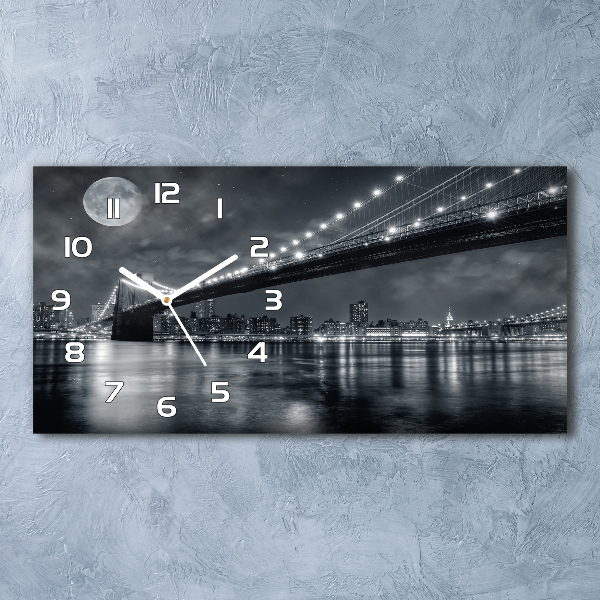 Horizontale Uhr Brooklyn Bridge