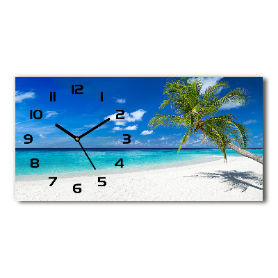 Moderne wanduhr Tropischer Strand