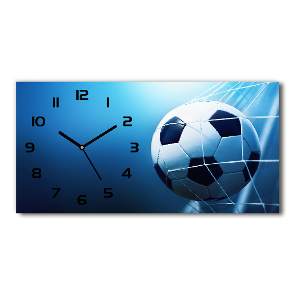 Moderne wanduhr Der Ball ist im Tor