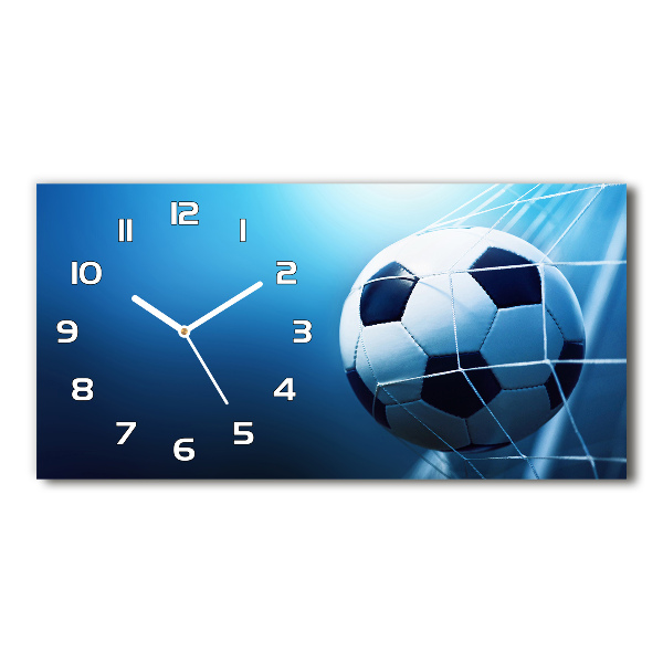Moderne wanduhr Der Ball ist im Tor