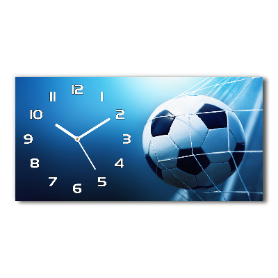 Moderne wanduhr Der Ball ist im Tor