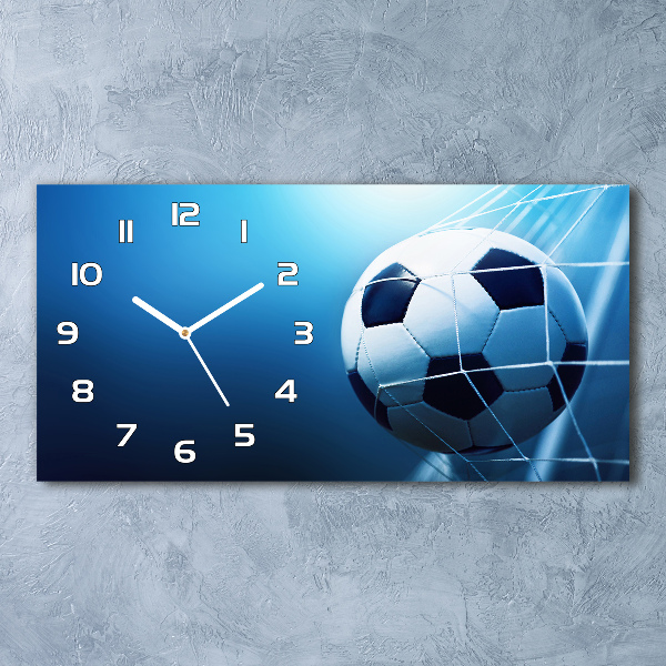 Moderne wanduhr Der Ball ist im Tor