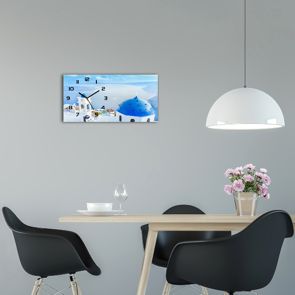 Moderne wanduhr Santorini, Griechenland