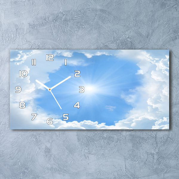 Moderne wanduhr Wolken am Himmel