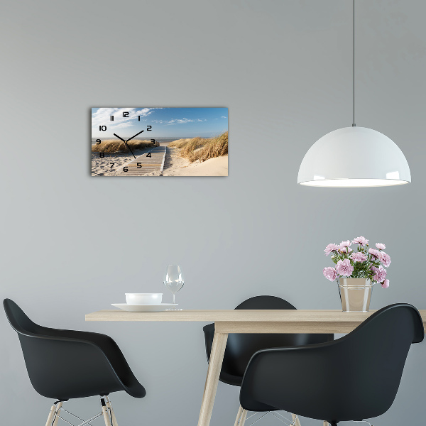 Moderne wanduhr Strandweg