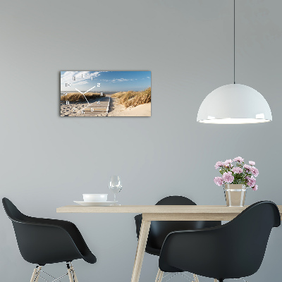 Moderne wanduhr Strandweg