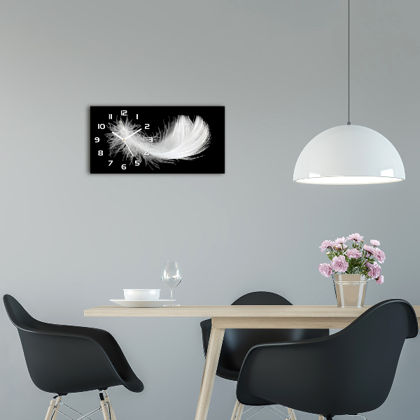 Moderne wanduhr Feder