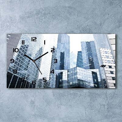 Moderne wanduhr Wolkenkratzer