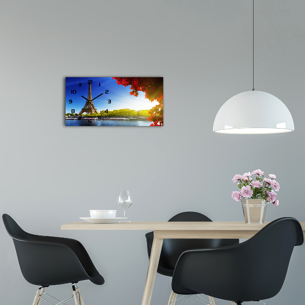 Horizontale Uhr Eiffelturm Paris