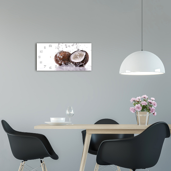 Glasuhr Kokosnuss und Wasser