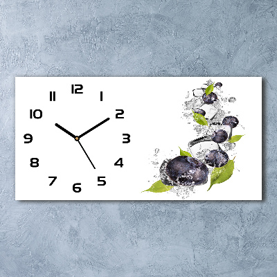 Moderne wanduhr Beeren mit Eis
