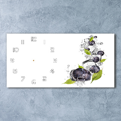 Moderne wanduhr Beeren mit Eis