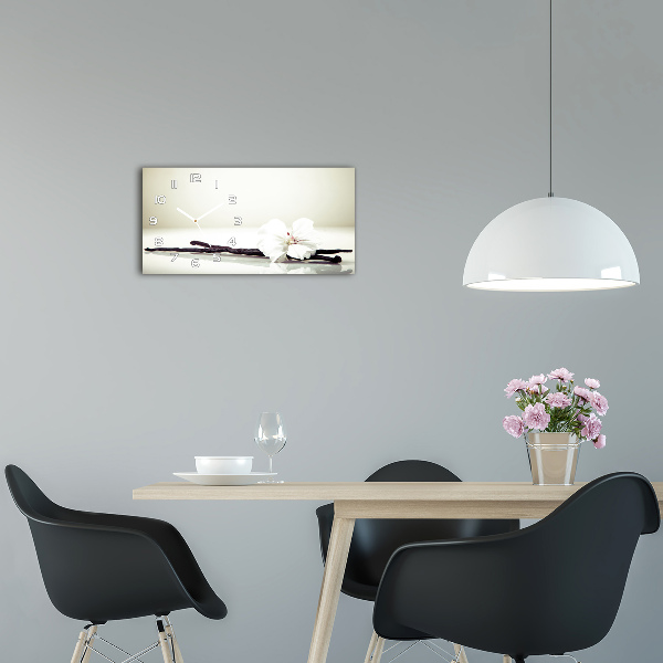 Moderne wanduhr Vanilleschote