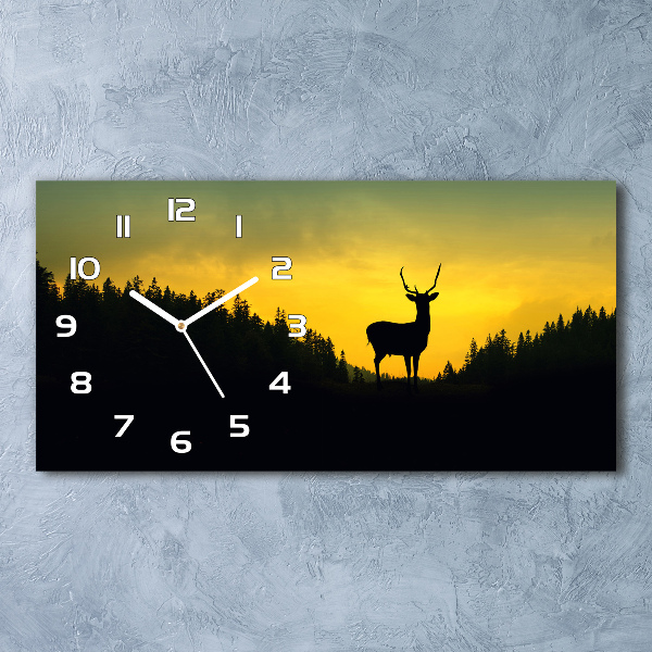 Horizontale Uhr Reh