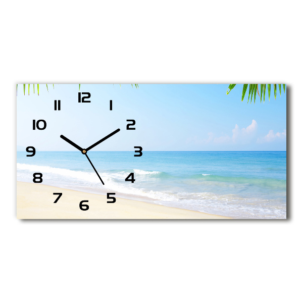 Moderne wanduhr Tropischer Strand
