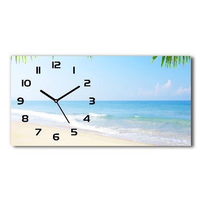 Moderne wanduhr Tropischer Strand