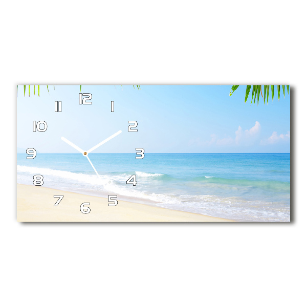 Moderne wanduhr Tropischer Strand