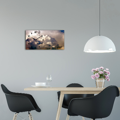 Horizontale Uhr Wolken am Himmel