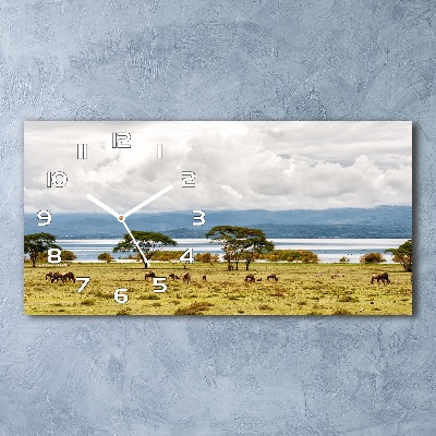 Moderne wanduhr Naivasha-See