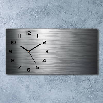 Horizontale Uhr Metallischer Hintergrund