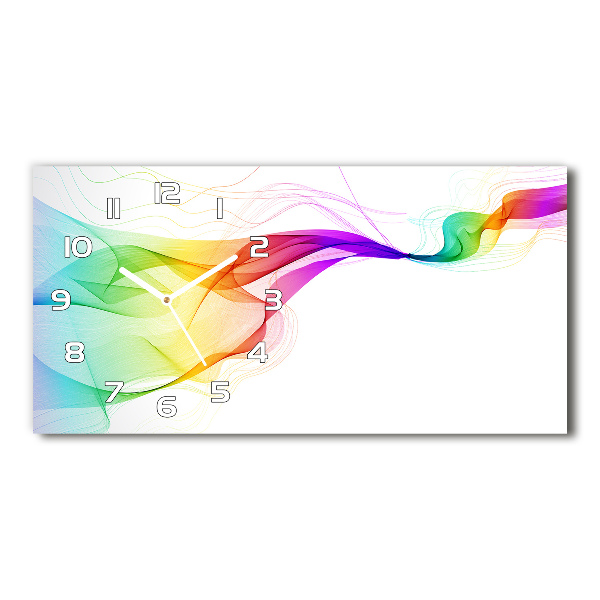 Moderne wanduhr Farbenfrohe Abstraktion