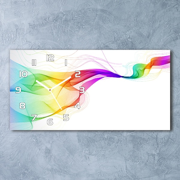 Moderne wanduhr Farbenfrohe Abstraktion
