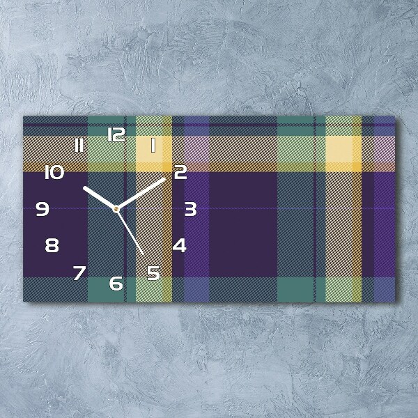 Glasuhr Karierte Textur