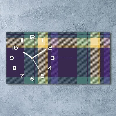 Glasuhr Karierte Textur