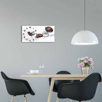 Moderne wanduhr Kokosnuss mit Wasser