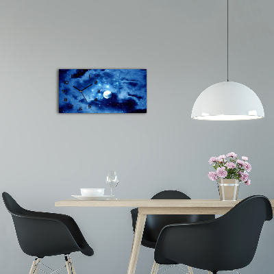 Horizontale Uhr Vollmond