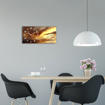 Moderne wanduhr Sonnenaufgang