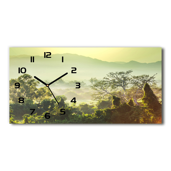 Horizontale Uhr Dschungel