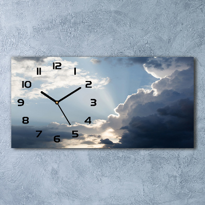 Moderne wanduhr Wolken am Himmel