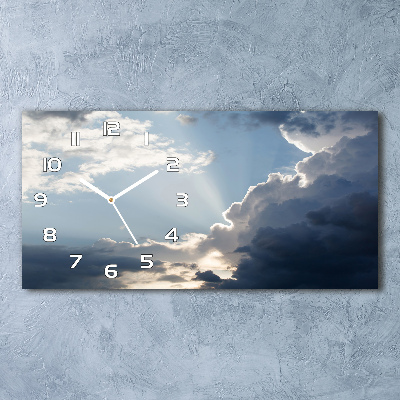 Moderne wanduhr Wolken am Himmel