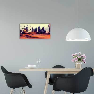 Horizontale Uhr Shanghai bei Nacht