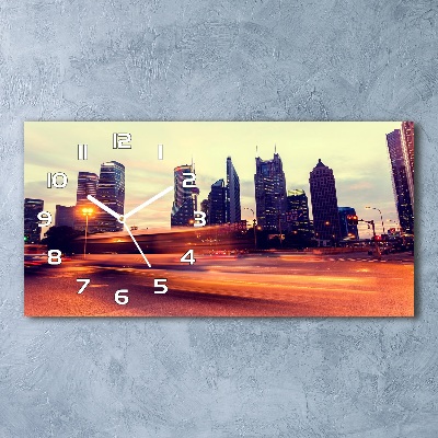 Horizontale Uhr Shanghai bei Nacht