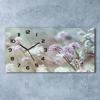 Horizontale Uhr Wildblumen