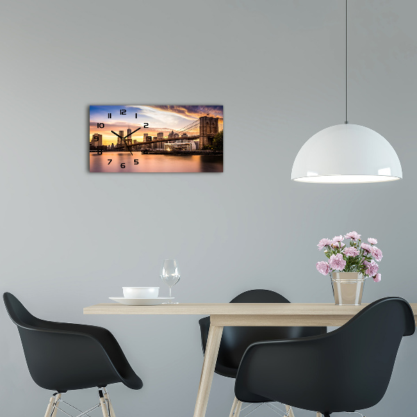 Moderne wanduhr Brooklyn Bridge