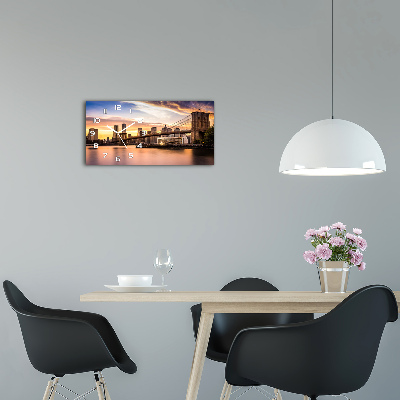 Moderne wanduhr Brooklyn Bridge