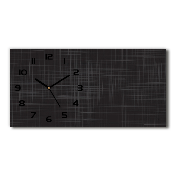 Horizontale Uhr Leinenstruktur