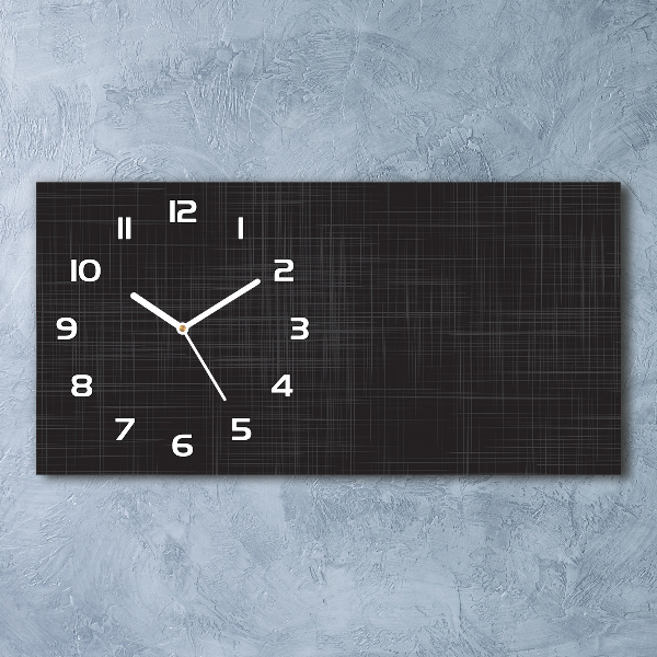 Horizontale Uhr Leinenstruktur