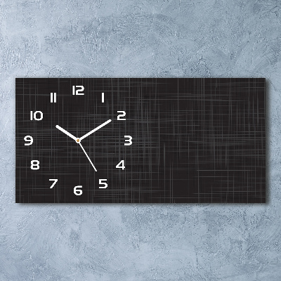 Horizontale Uhr Leinenstruktur