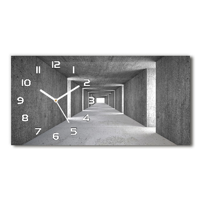 Moderne wanduhr Betontunnel