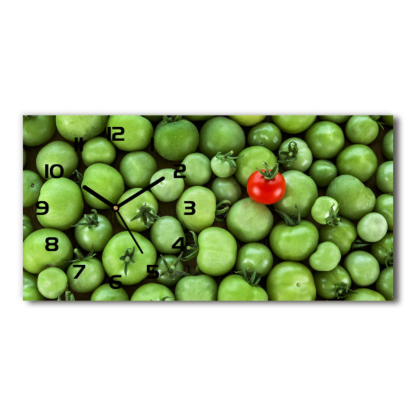 Horizontale Uhr Reife Tomate