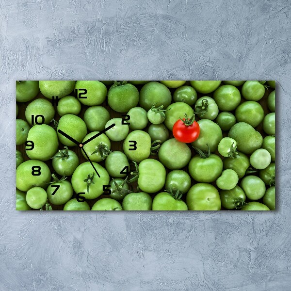 Horizontale Uhr Reife Tomate