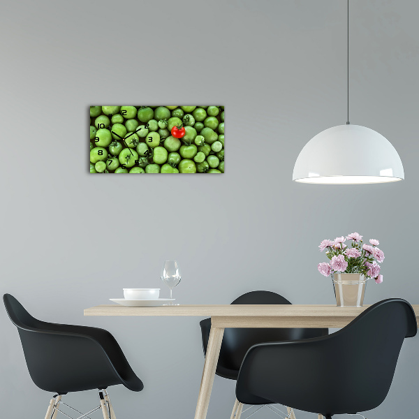 Horizontale Uhr Reife Tomate