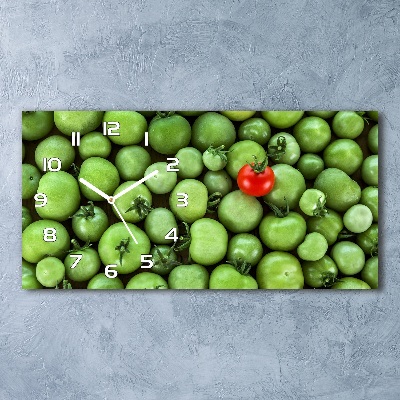 Horizontale Uhr Reife Tomate