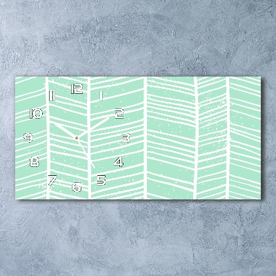 Glasuhr Fischgrätmuster