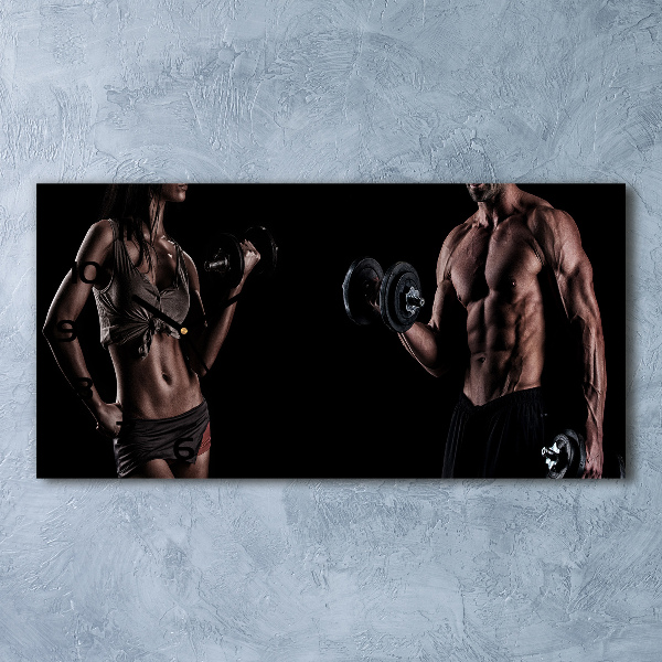 Horizontale Uhr Muskelaufbau